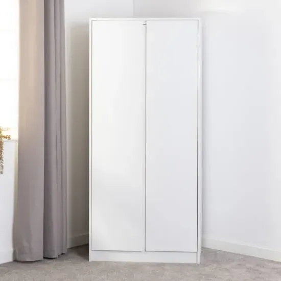 Mcgowen 2-Door Wardrobe - White