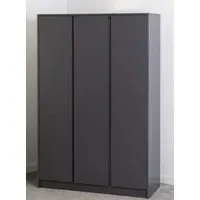 Mcgowen 3-Door Wardrobe - Grey