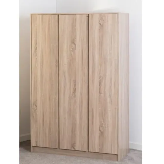 Mcgowen 3-Door Wardrobe - Sonoma Oak