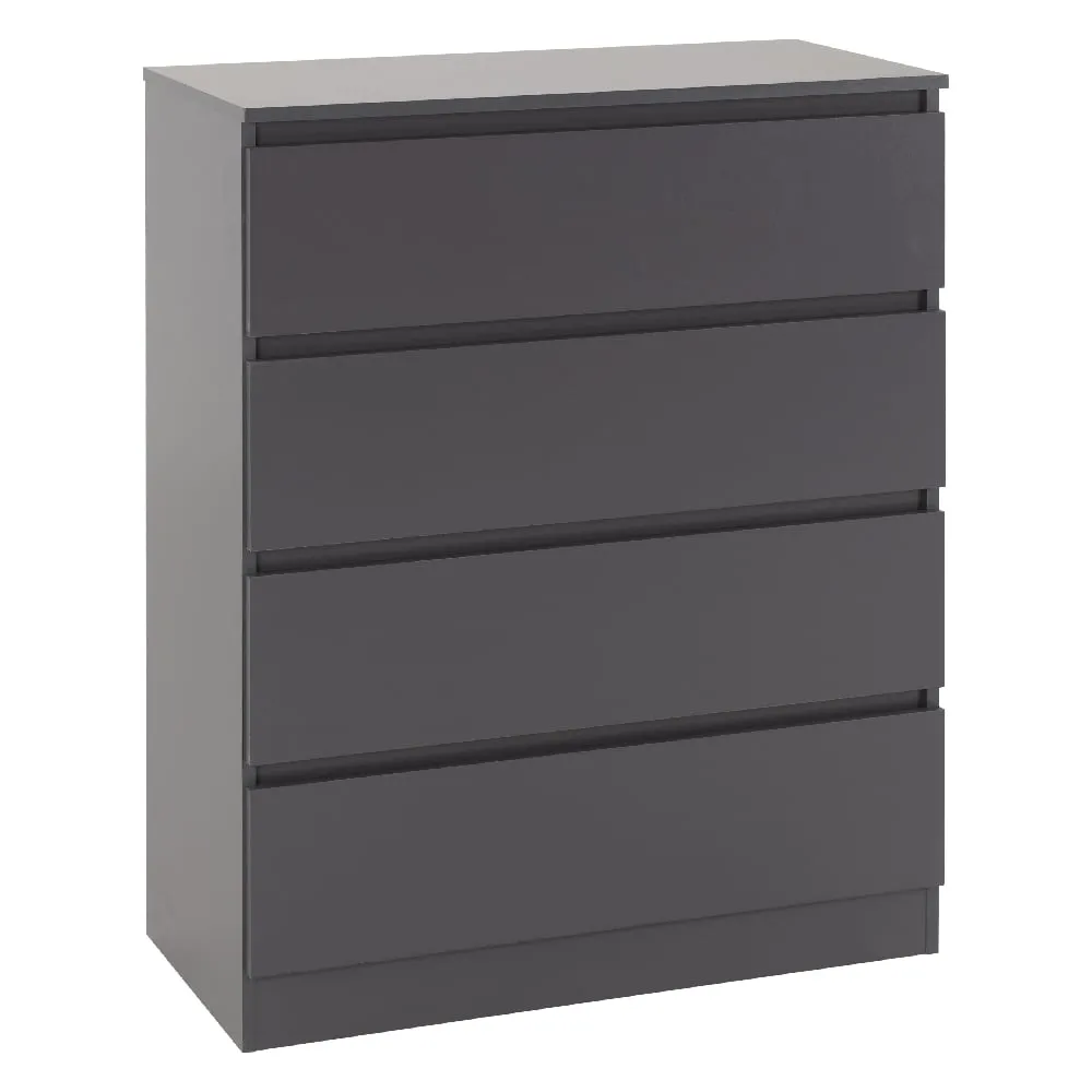 Mcgowen 4 Drawer Chest - Grey, Wood image