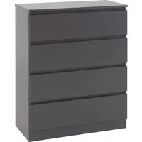 Mcgowen 4 Drawer Chest - Grey, Wood alternate view