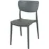 Mchenry Garden Side Chair - Dark Grey, Polypropylene