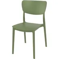Mchenry Garden Side Chair - Olive Green, Polypropylene