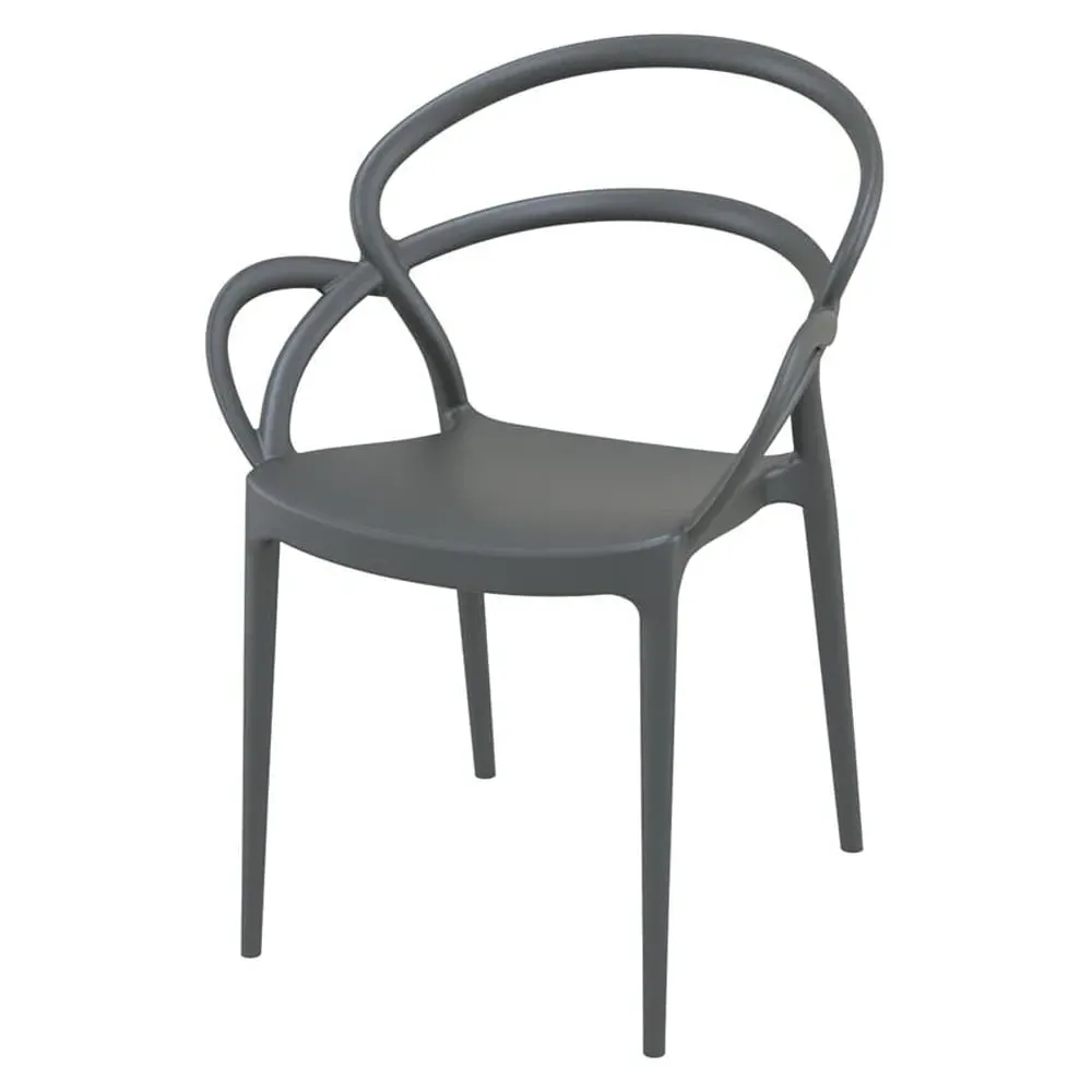 Mckinney Garden Armchair - Dark Grey, Polypropylene