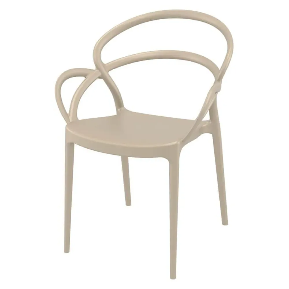Mckinney Garden Armchair - Taupe, Polypropylene