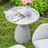 Mckinney Round Garden Side Table - Taupe, Aluminium