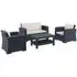 Meadville Rattan Outdoor Lounge Set - Dark Grey