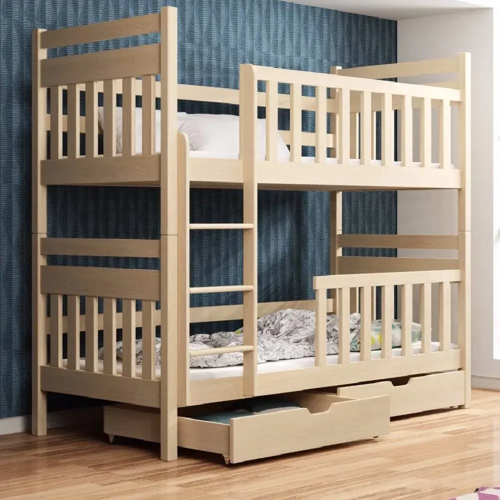 Meaford Bunk Bed with Storage - Pine, Wood