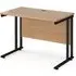 Mears 1000mm Cantilever Computer Desk - Beech