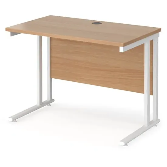 Mears 1000mm Cantilever Computer Desk - Beech image