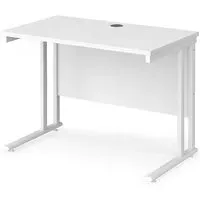 Mears 1000mm Cantilever Computer Desk - White