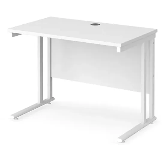 Mears 1000mm Cantilever Computer Desk - White