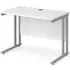 Mears 1000mm Cantilever Computer Desk - White