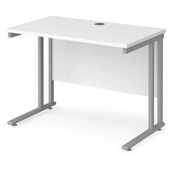 Mears 1000mm Cantilever Computer Desk - White