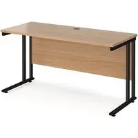 Mears 1400mm Cantilever Computer Desk - Beech