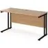Mears 1400mm Cantilever Computer Desk - Beech