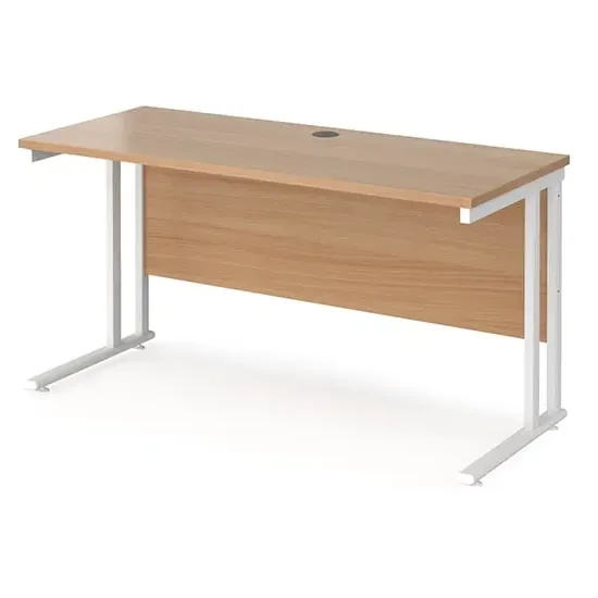 Mears 1400mm Cantilever Computer Desk - Beech image