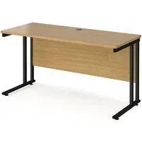 Mears 1400mm Cantilever Computer Desk - Oak