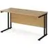 Mears 1400mm Cantilever Computer Desk - Oak