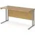 Mears 1400mm Cantilever Computer Desk - Oak