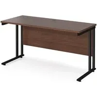 Mears 1400mm Cantilever Computer Desk - Walnut