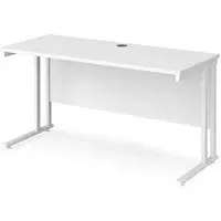 Mears 1400mm Cantilever Computer Desk - White
