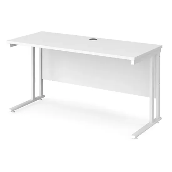 Mears 1400mm Cantilever Computer Desk - White