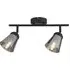 Mega 2 Light Spotlight - Black, Smoked Glass