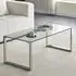Megan Rectangular Coffee Table - Clear, Glass