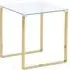 Megan Square Side Table - Clear, Glass