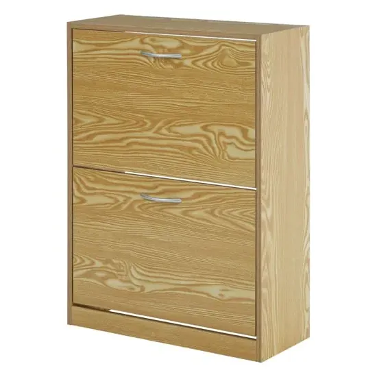 Megrez 2-Door Shoe Cabinet - Brown, MDF product
