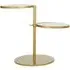 Mekbuda 2-Tier Side Table - White, Marble