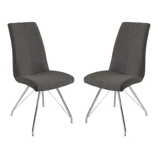 Mekbuda Dining Chair - Dark Grey, Fabric image
