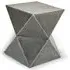 Mekbuda Triangular Metal Stool - Antique Zinc