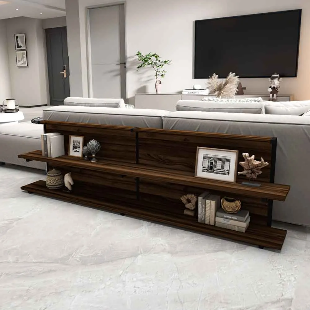 Mela Display Unit - Walnut, Melamine-Coated Particleboard product