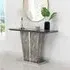 Melange Console Table - Grey, Marble Effect Glass
