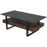 Melbourne Sintered Stone Coffee Table - Brown, Black
