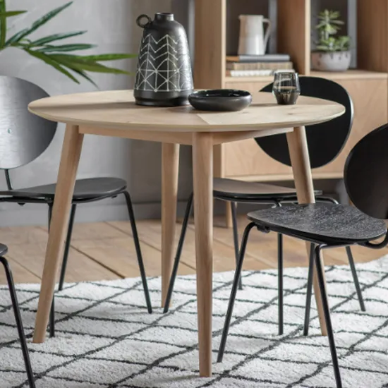 Melino Round Dining Table - Oak, Mat Lacquer product