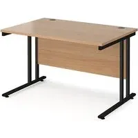 Melor 1200mm Cantilever Computer Desk - Beech, MDF