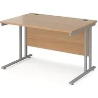 Melor 1200mm Cantilever Computer Desk - Beech, MDF