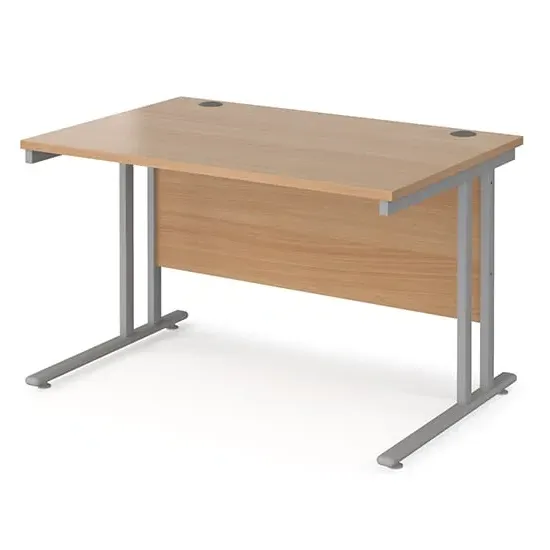 Melor 1200mm Cantilever Computer Desk - Beech, MDF