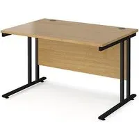 Melor 1200mm Cantilever Computer Desk - Oak, MDF