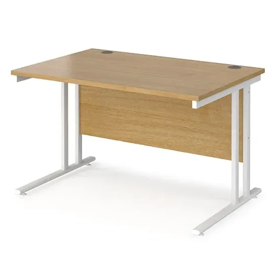 Melor 1200mm Cantilever Computer Desk - Oak, MDF