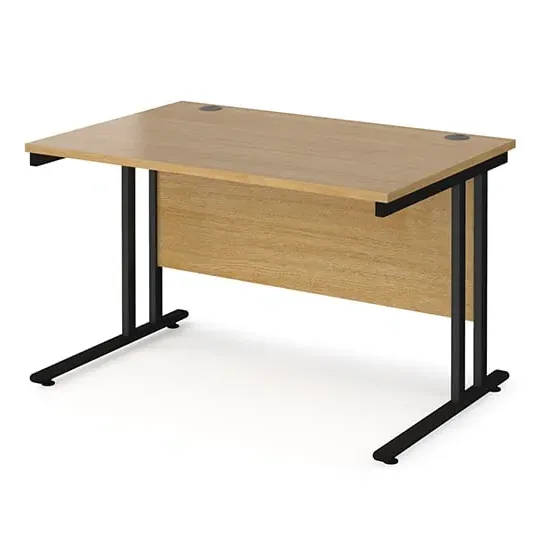 Melor 1200mm Cantilever Computer Desk - Oak, MDF