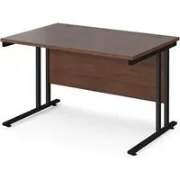 Melor 1200mm Cantilever Computer Desk - Walnut, MDF