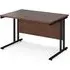 Melor 1200mm Cantilever Computer Desk - Walnut, MDF
