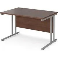 Melor 1200mm Cantilever Computer Desk - Walnut, MDF