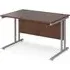 Melor 1200mm Cantilever Computer Desk - Walnut, MDF