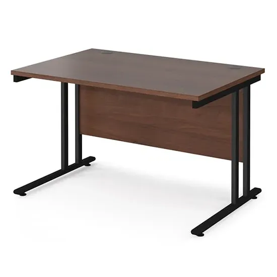 Melor 1200mm Cantilever Computer Desk - Walnut, MDF