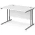 Melor 1200mm Cantilever Computer Desk - White, MDF